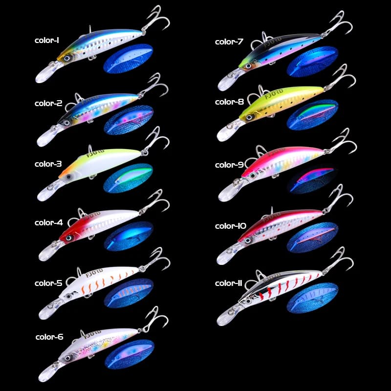FJORD 70mm 17g vairon coulant lourd 11 couleurs pour choisir Laser dur appât artificiel en plastique