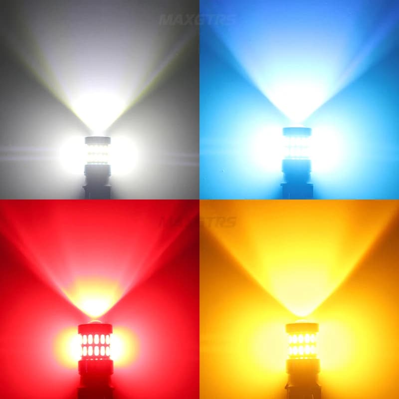 2 ampoules LED PW24W ambre bleu glace sans erreur PWY24W LED clignotants DRL pour BMW Skoda yeti Oct
