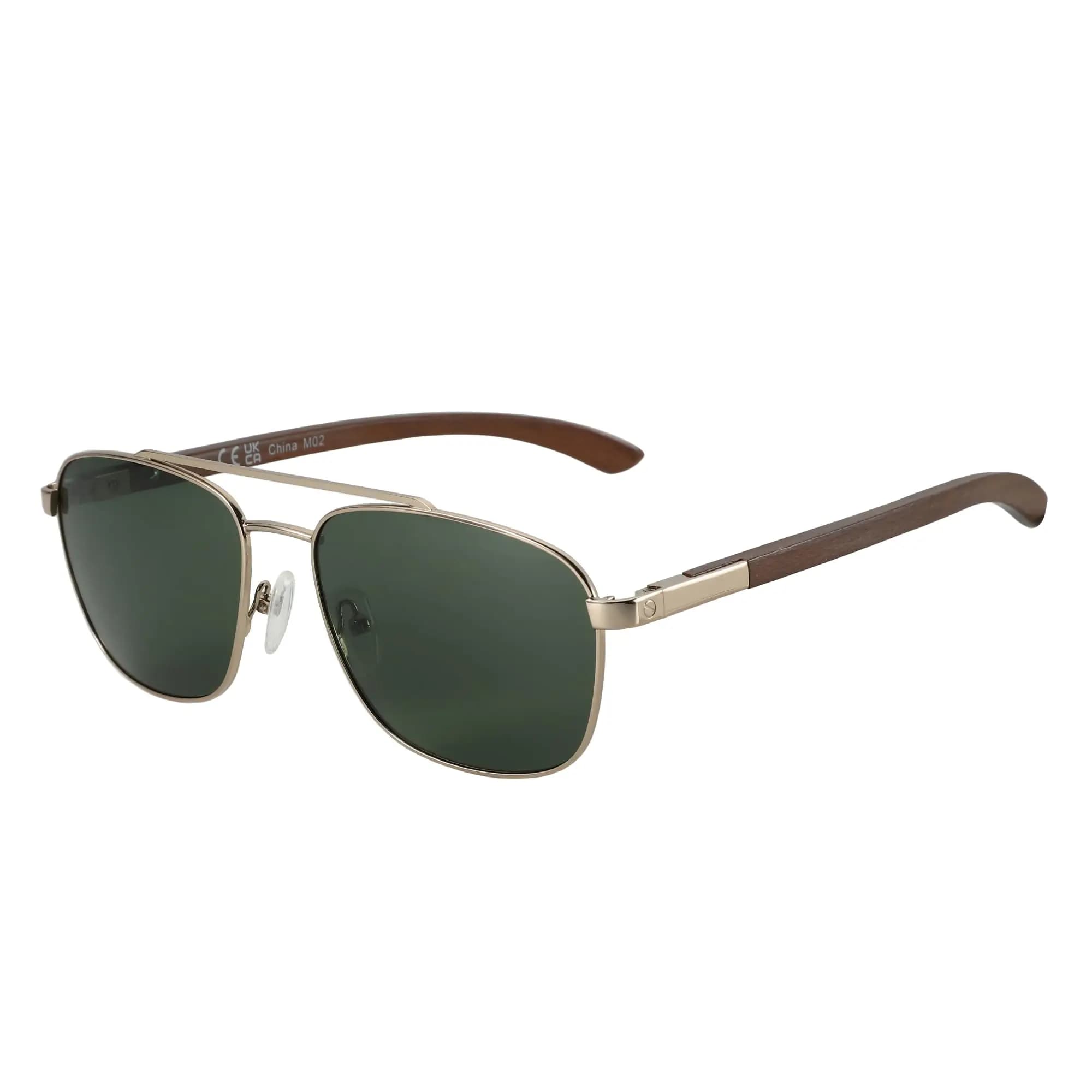 ZENOTTIC 2026 Lunettes de soleil polarisées en bois pour hommes, protection UV, pour activités de pl