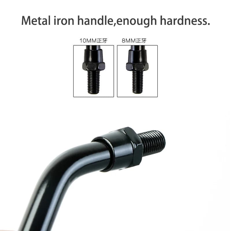 2 pièces/paire universel 8mm 10mm moto miroir Scooter e-bike rétroviseurs électromobile arrière côté