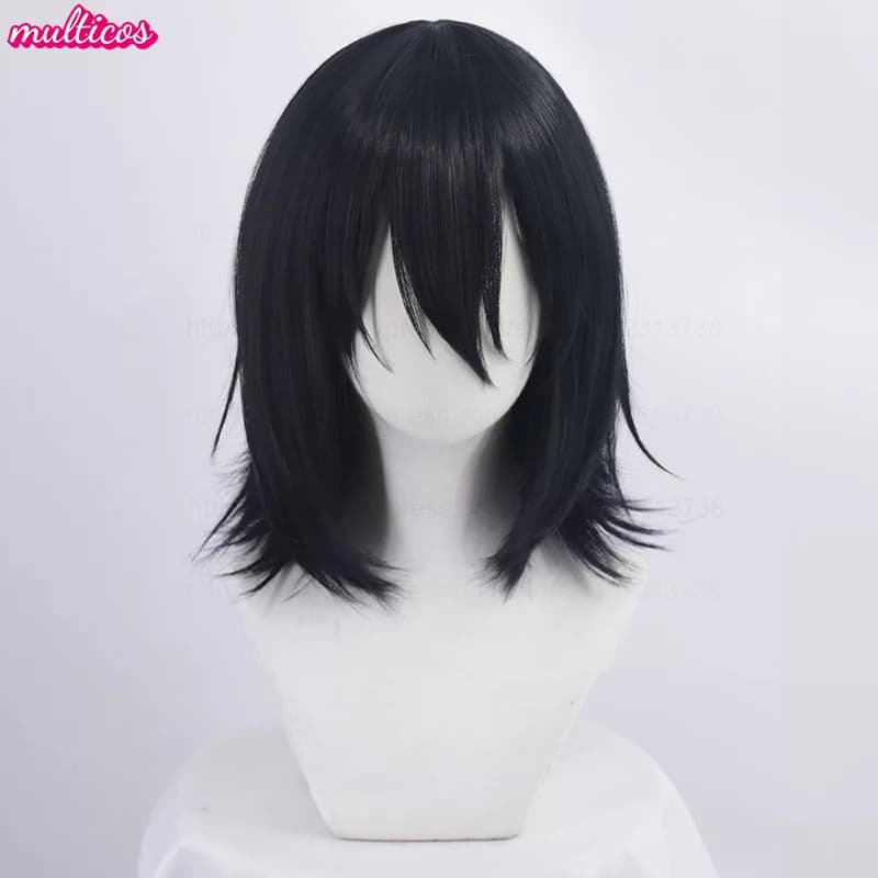 Haute qualité Anime Fyodor Dostoïevski Cosplay perruque noir simulé cuir chevelu Fyodor Dostoïevski 