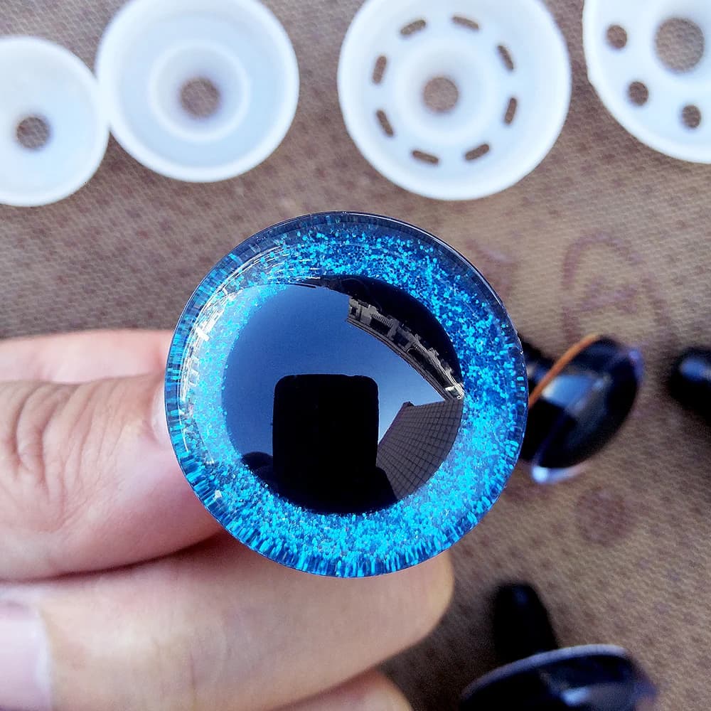 Yeux de sécurité en plastique 3D, 20 pièces, pour jouets au Crochet, poupées en peluche Amigurumi à 
