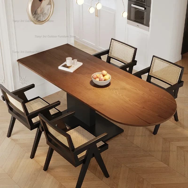 Tables à manger basses Design italien en bois bureau moderne cuisine Tables à manger salon Dinette m
