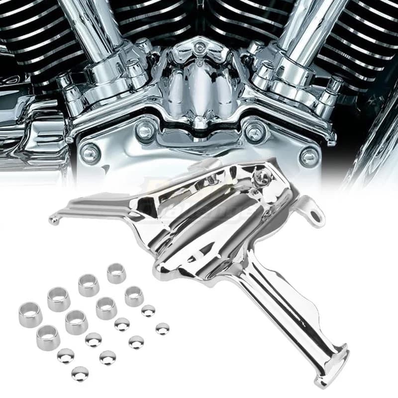 Couvercle d'accent de tappet/bloc de levage chromé, pour Harley Twin Cam Street Glide Road King modè