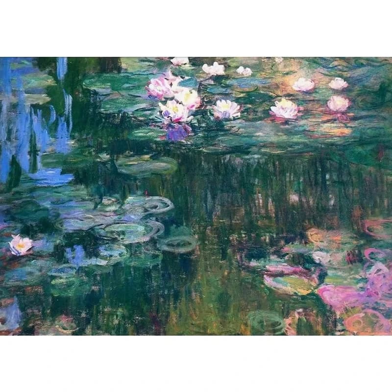 Affiche de paysage impressionniste de Claude Monet, peinture sur toile vintage de jardin de campagne