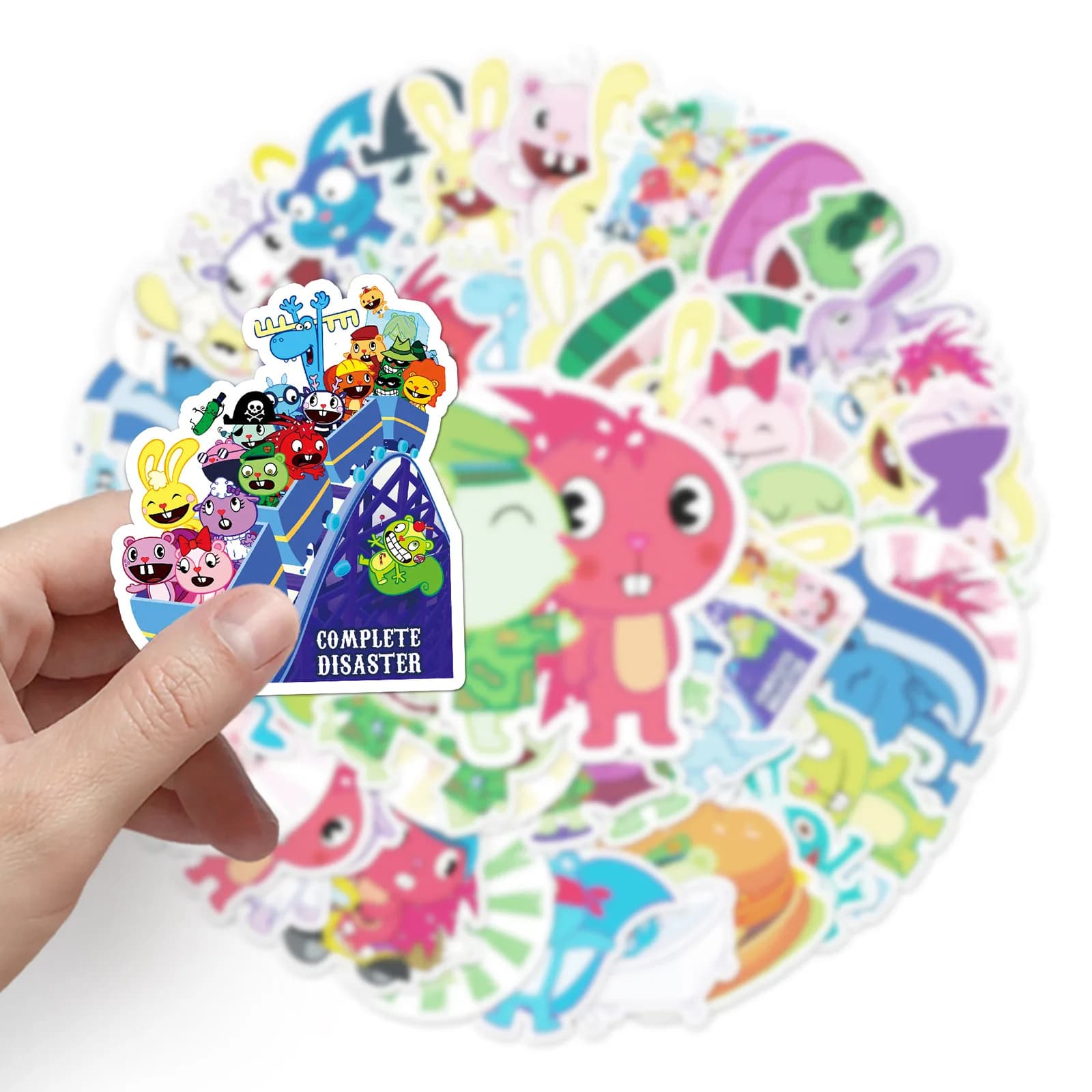 10/30/50pcs Dessin Animé Happy Tree Friends Autocollants Ordinateur Portable Vélo Voyage Bagages Drô