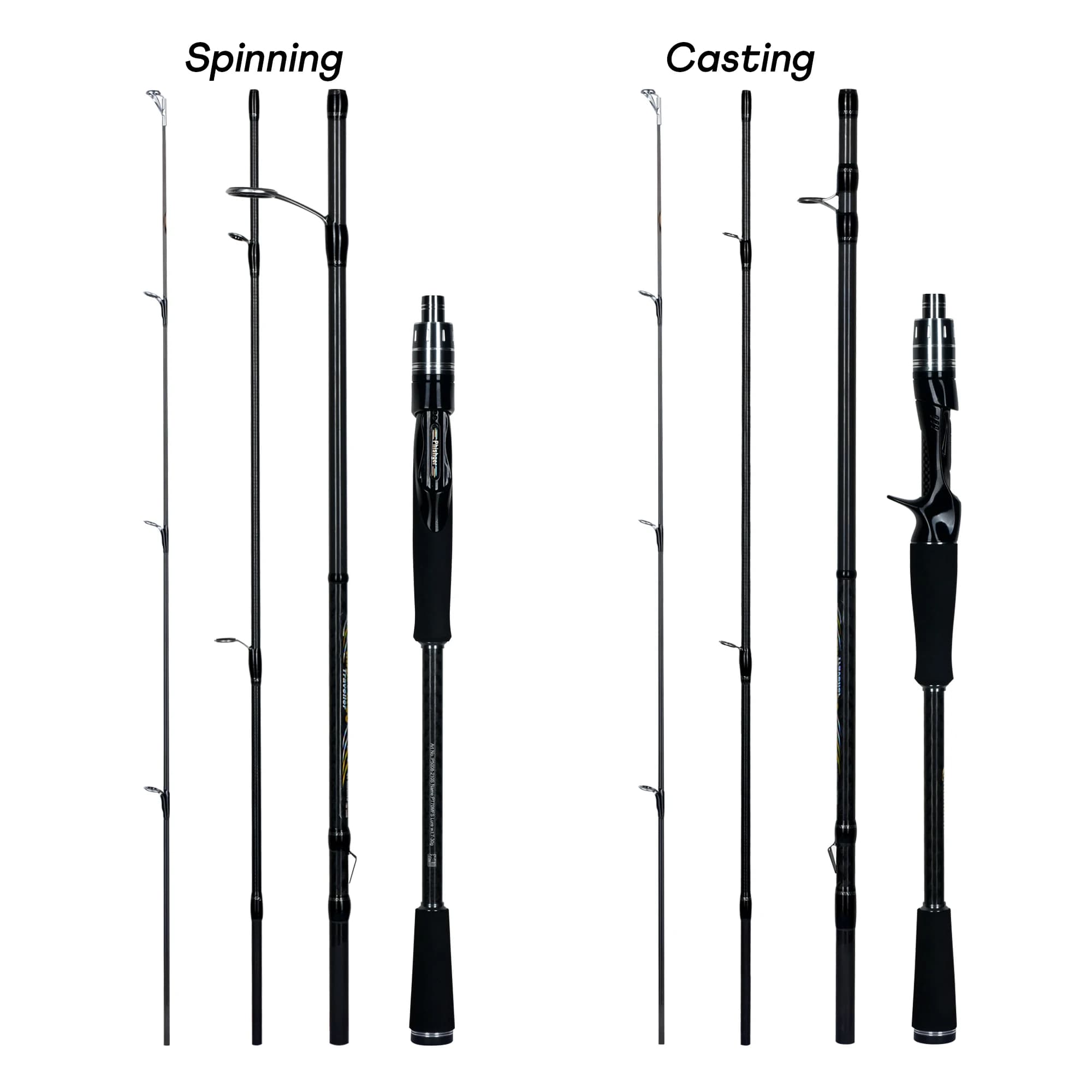 PHISHGER MAXIMUS voyageur filature Baitcasting leurre cannes à pêche 1.65 m ~ 3.0 m Fuji Guide 30 T 