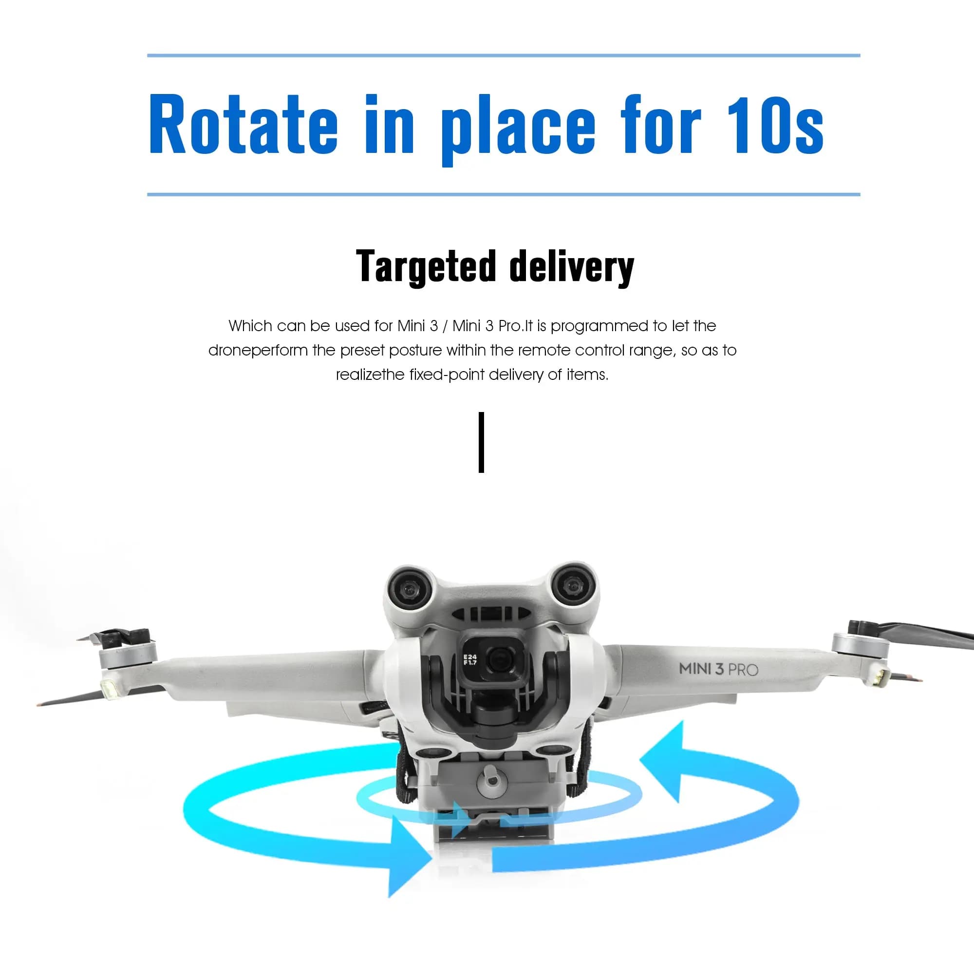Système Airdrop 12km pour DJI Mini 3 Pro, accessoires de importateur, lanceur de charge utile, dispo