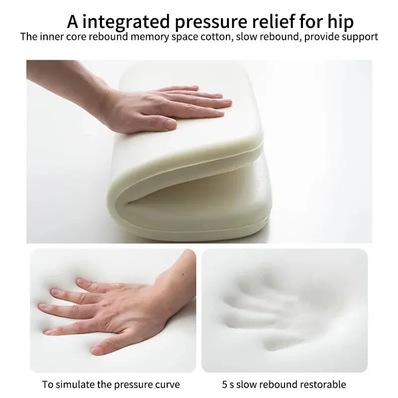 Coussin de siège ergonomique en coton à mémoire de forme pour étudiant, coussin pour hémorroïdes, ou