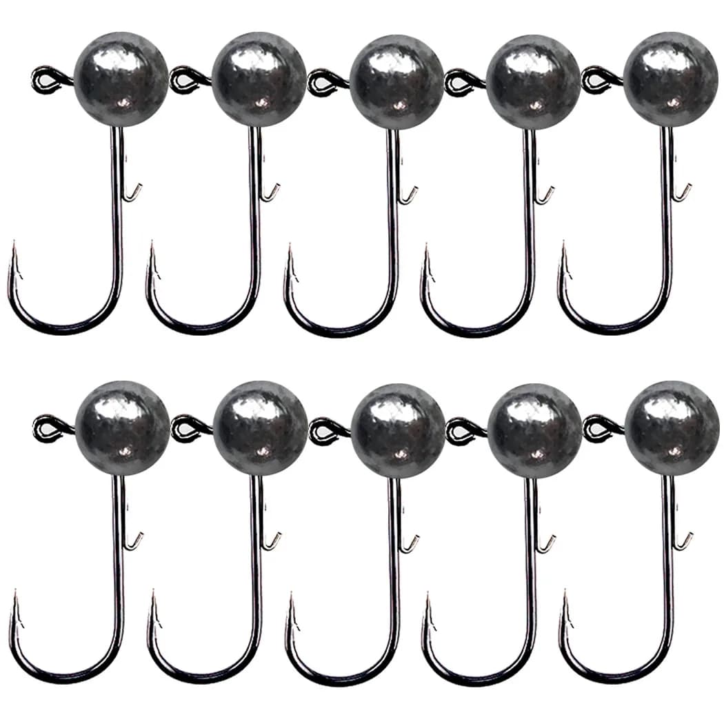 10 pièces tête de gabarit crochet de pêche 3.5g 5g 7g 10g 14g boule ronde tête de gabarit crochet sa