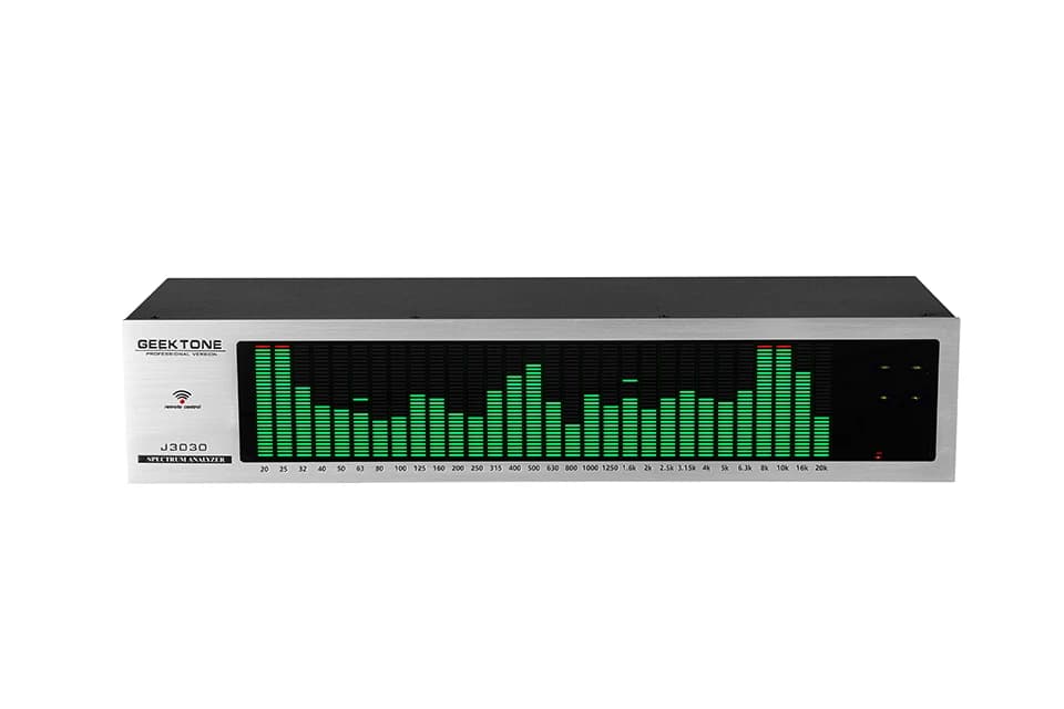 Analyseur numérique 2U, affichage LED, musique, audio, télécommande, commande vocale, indicateur en 