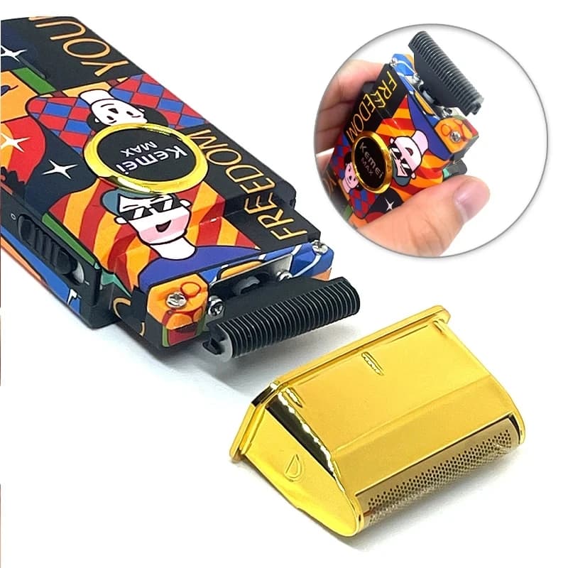Jeu de lames de rechange pour tondeuse à cheveux Kemei KM-RS7098, tête de coupe de barbier pour tond