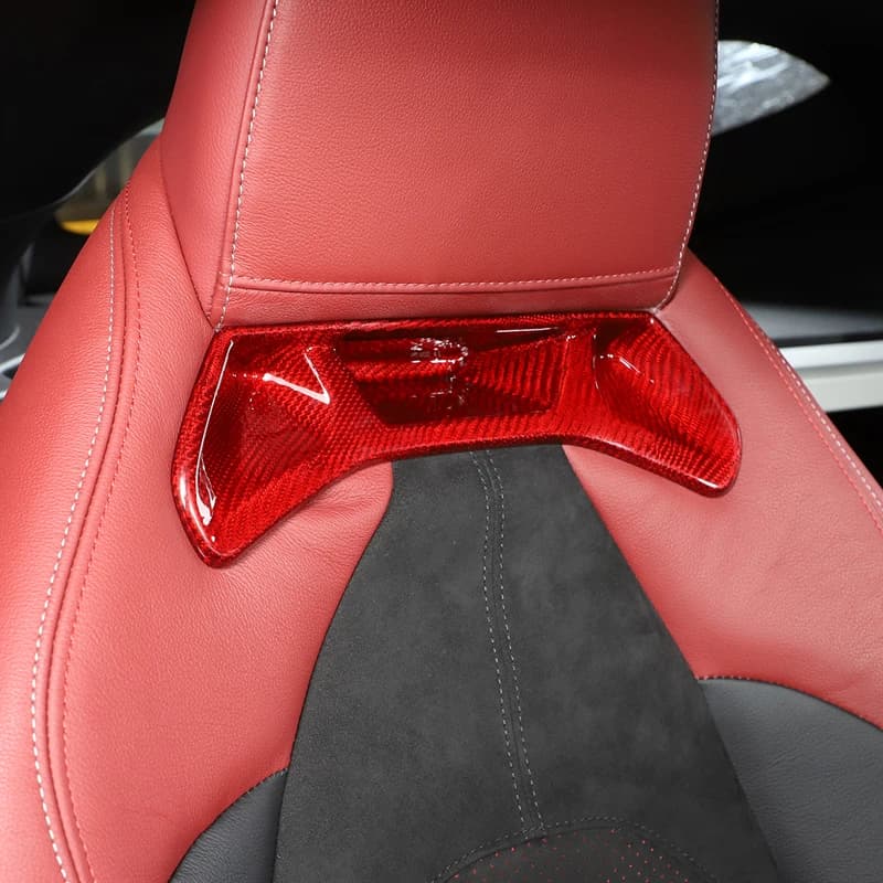 Couverture de revêtement d'habillage arrière de siège avant de voiture, 2 pièces, style de voiture p