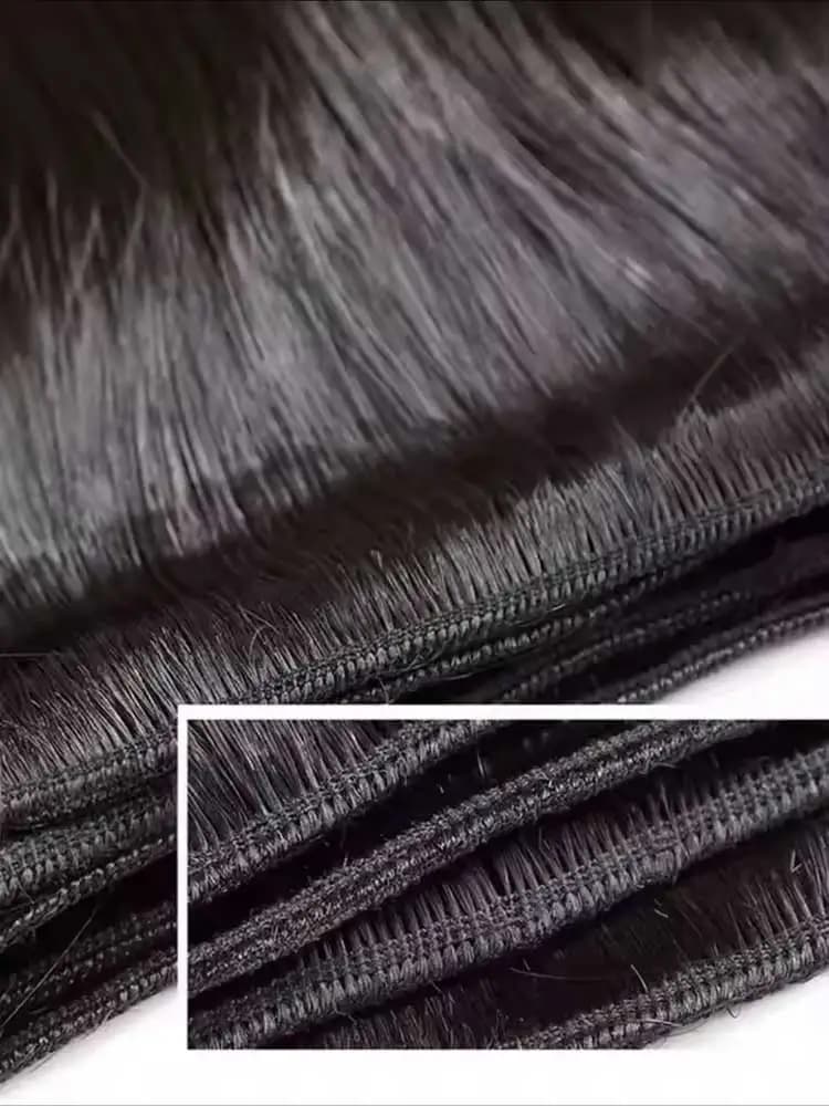 Lots de 1/3/4 mèches de cheveux brésiliens lisses 12A, cheveux humains vierges non traités, couleur 