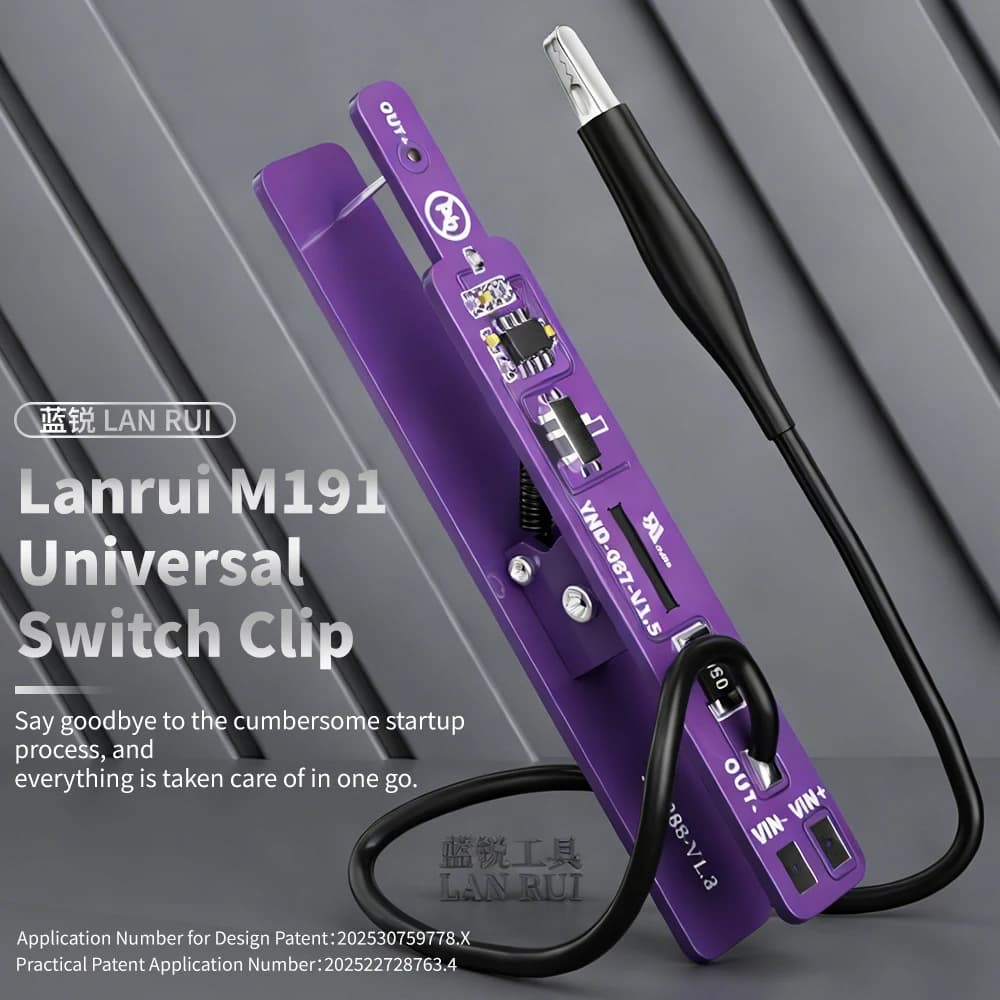 Clip universel Lanrui M191 pour alimentation, détection de fuite de courant en 2 modes pour la répar