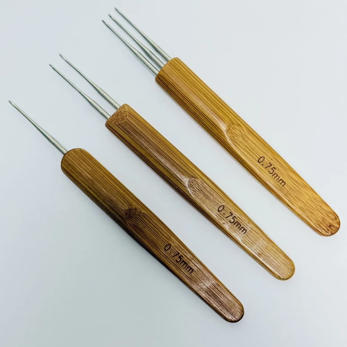 Dreadlocks en bois, 0.5mm/0.75mm, 1 pièce, outil pour tressage artisanal