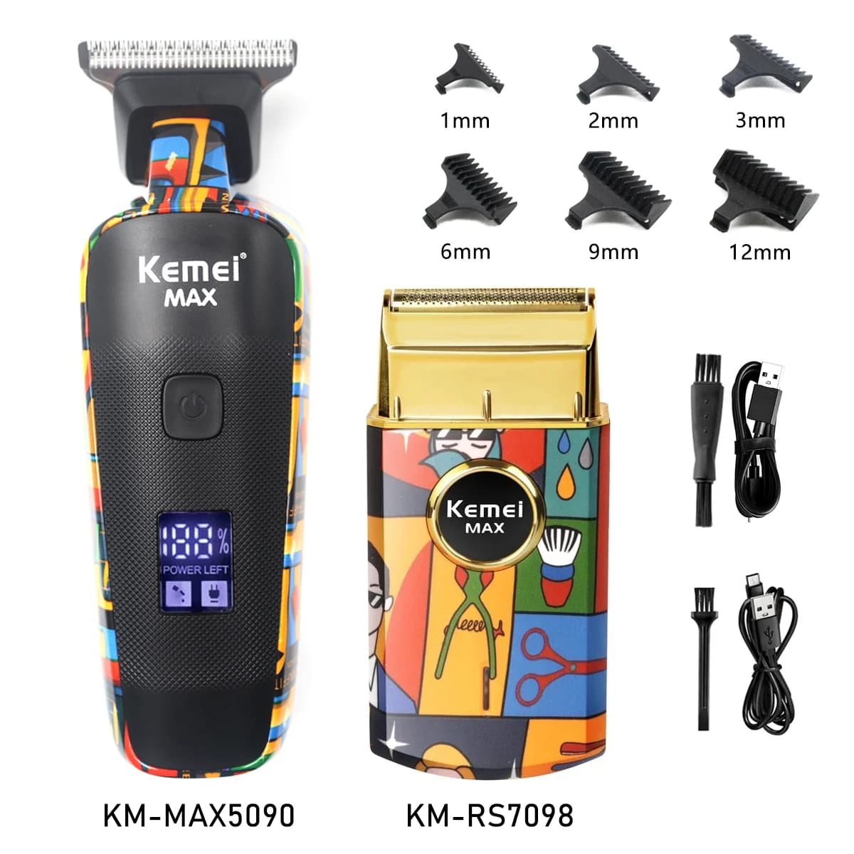 Kit de tondeuse à cheveux professionnelle pour hommes Machines de barbier professionnelles Machine d