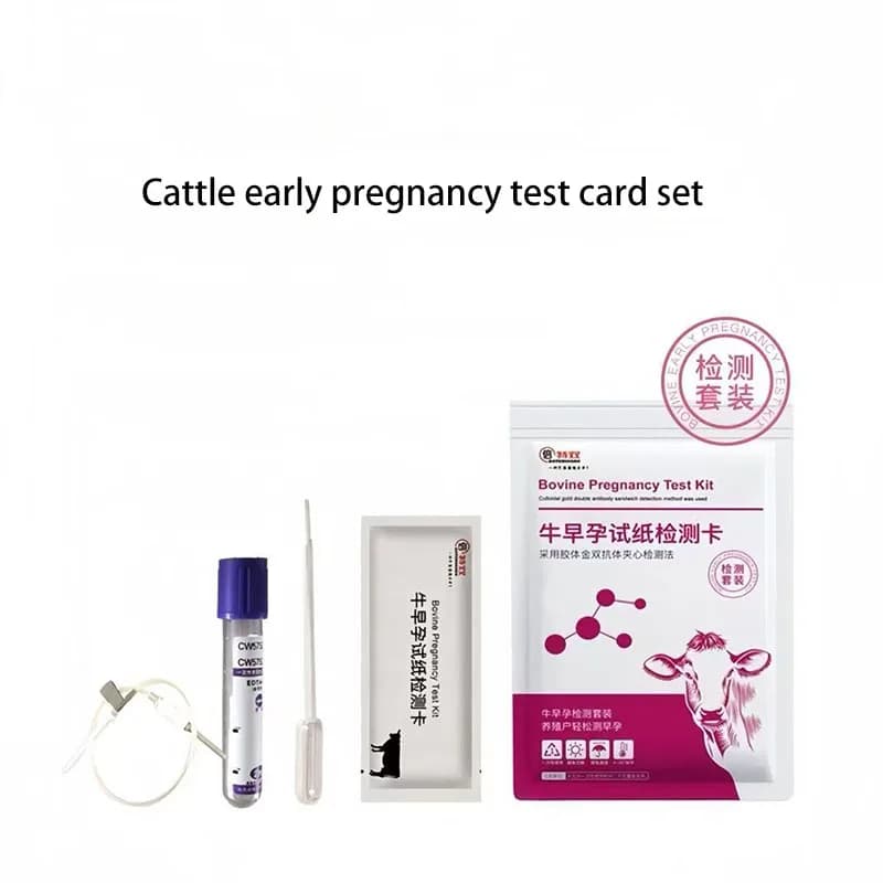 5/10 ensemble Kit de Test de grossesse précoce bovin Test de grossesse du sang bovin 96% bandes de T