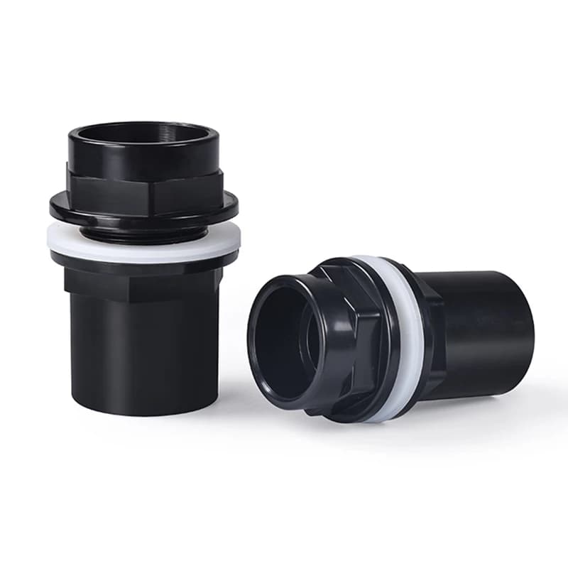 Connecteur d'aquarium noir/bleu/blanc, 20 ~ 50mm, tuyau étanche en PVC, raccord droit pour Aquarium,