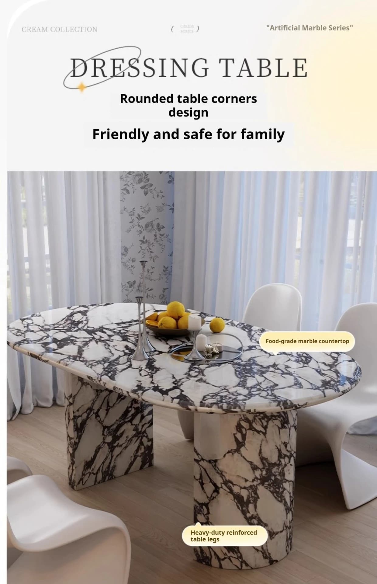 Table basse en marbre naturel sur mesure de toutes tailles, table à thé de luxe minimaliste pour sal