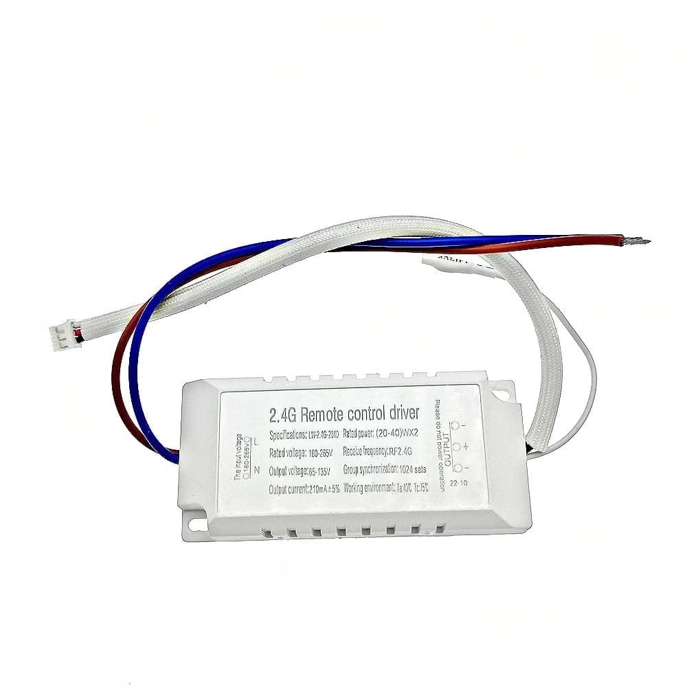 Transformateur de lumière LED 20W-80W-120W x2 210mAW avec télécommande 2.4G RF, variateur de couleur