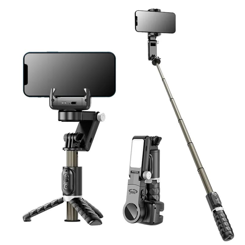 COOL DIER 360 Rotation suivant le Mode de prise de vue stabilisateur de cardan perche à Selfie trépi