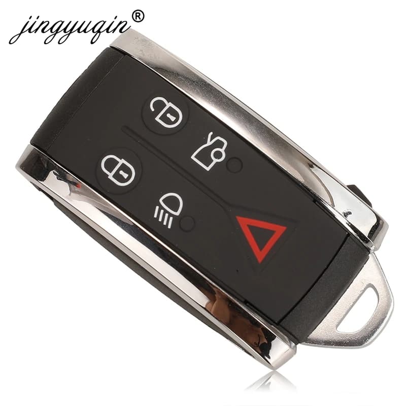 Jingyuqin 315/434Mhz 5WK49243 Clé Remte 5 BTN Fob Pour guitXF XFR XK XKR X-TYPR S-TYPE 2007-2012 ID4