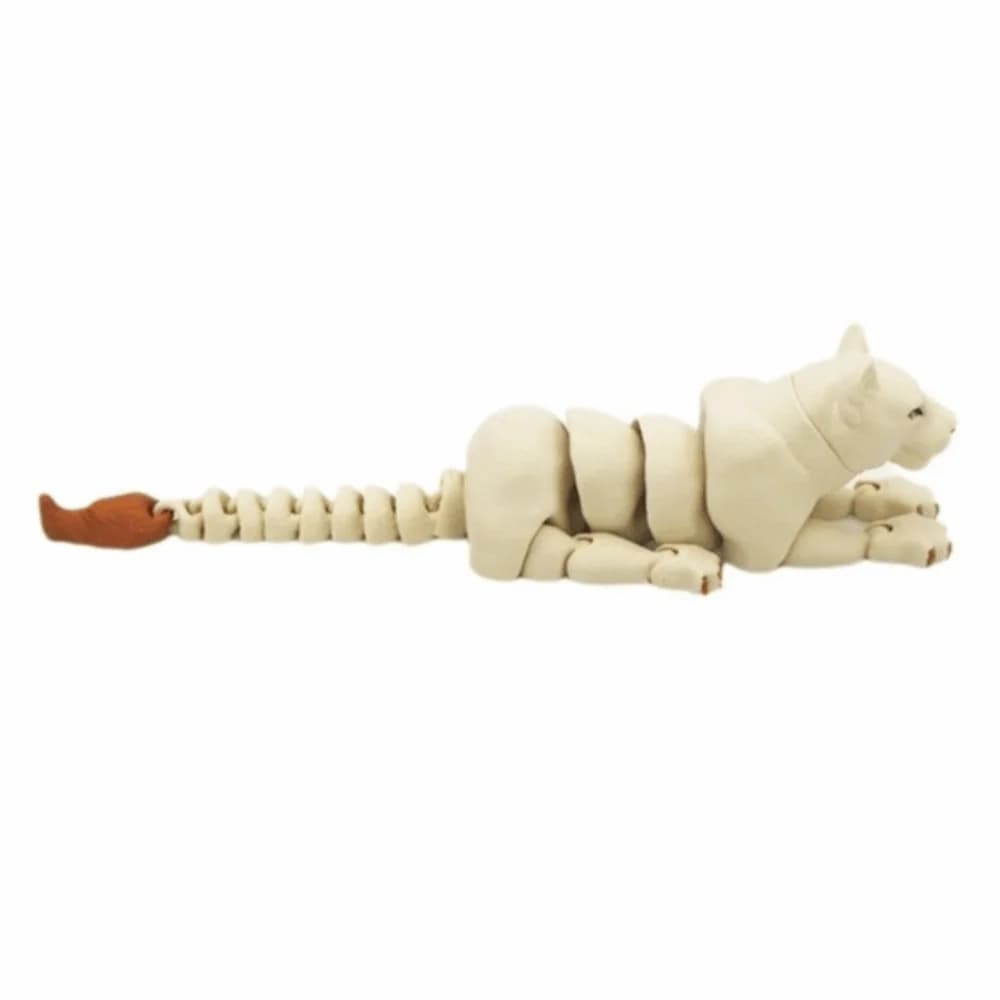 Statues de lion amusantes en forme d'animaux de dessin animé, ornements de lion créatifs imprimés en