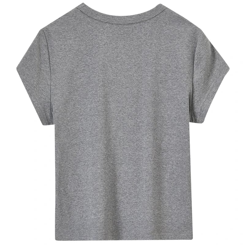 T-shirt à manches courtes pour femme SENTUBILA, collection Printemps-Été 2026, broderie tendance, tr