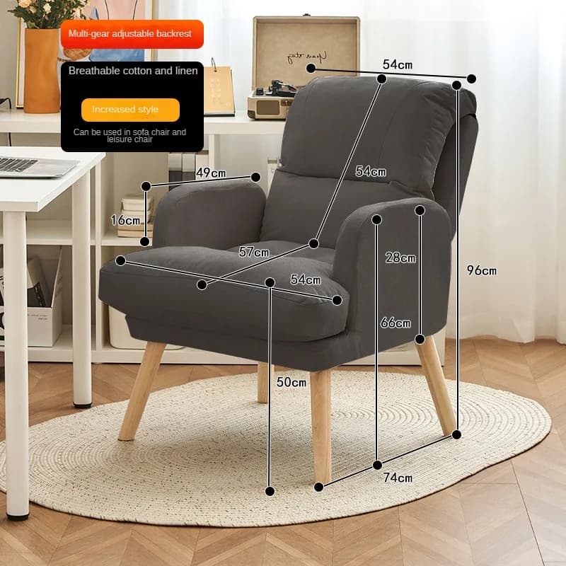 Chaise de salon pliante pour une personne, chaise d'ordinateur, canapé, coiffeuse, bureau, maison, b