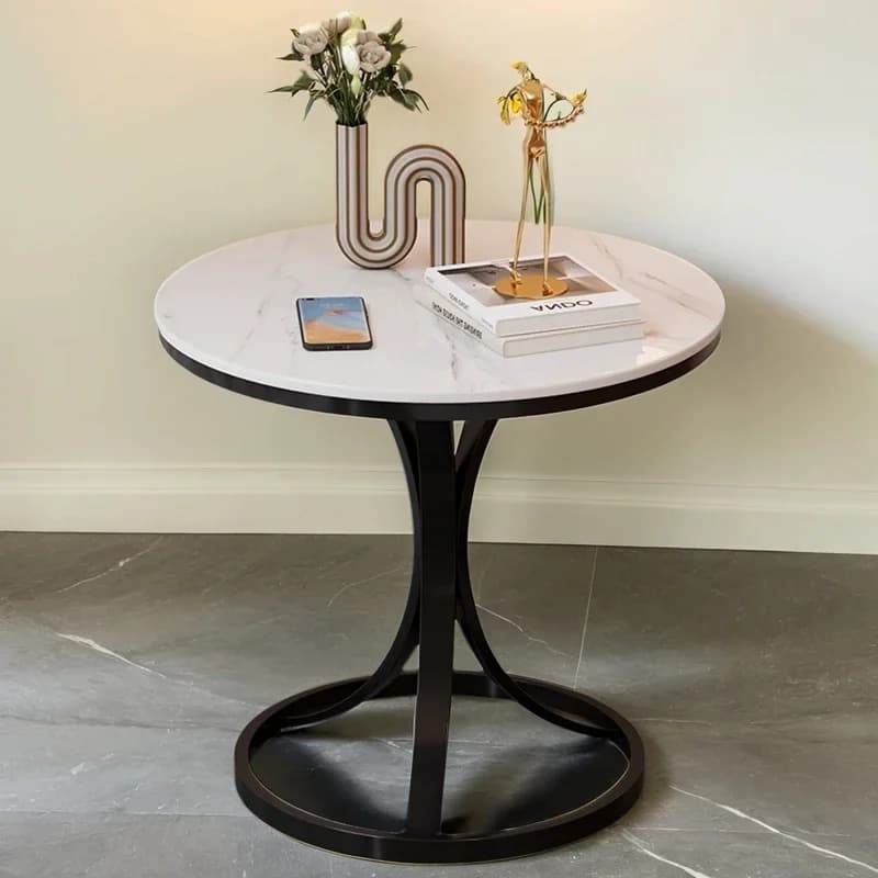 Meubles de maison légers de luxe, petite table ronde pour salon, balcon, table basse, chambre à couc