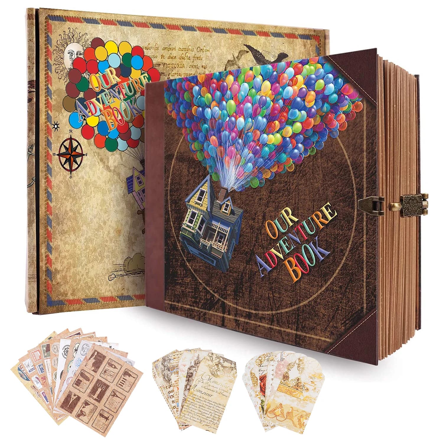 146 pages Scrapbook notre livre d'aventure rétro Kraft Album bricolage à la main Album Photo anniver