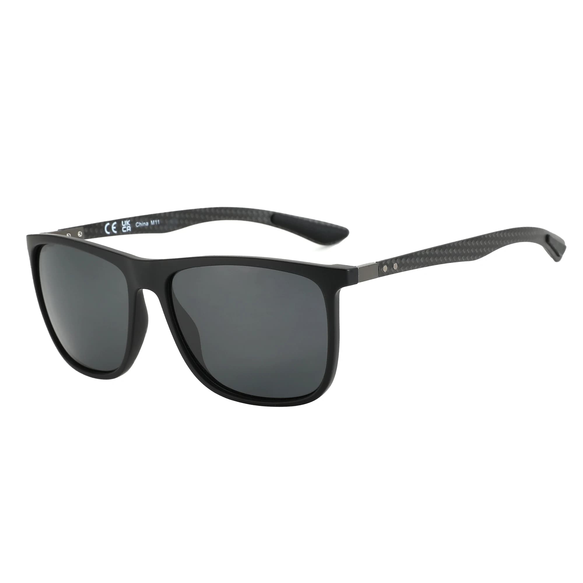 ZENOTTIC lunettes de soleil polarisées carrées pour hommes lunettes de soleil ultralégères en Fiber 