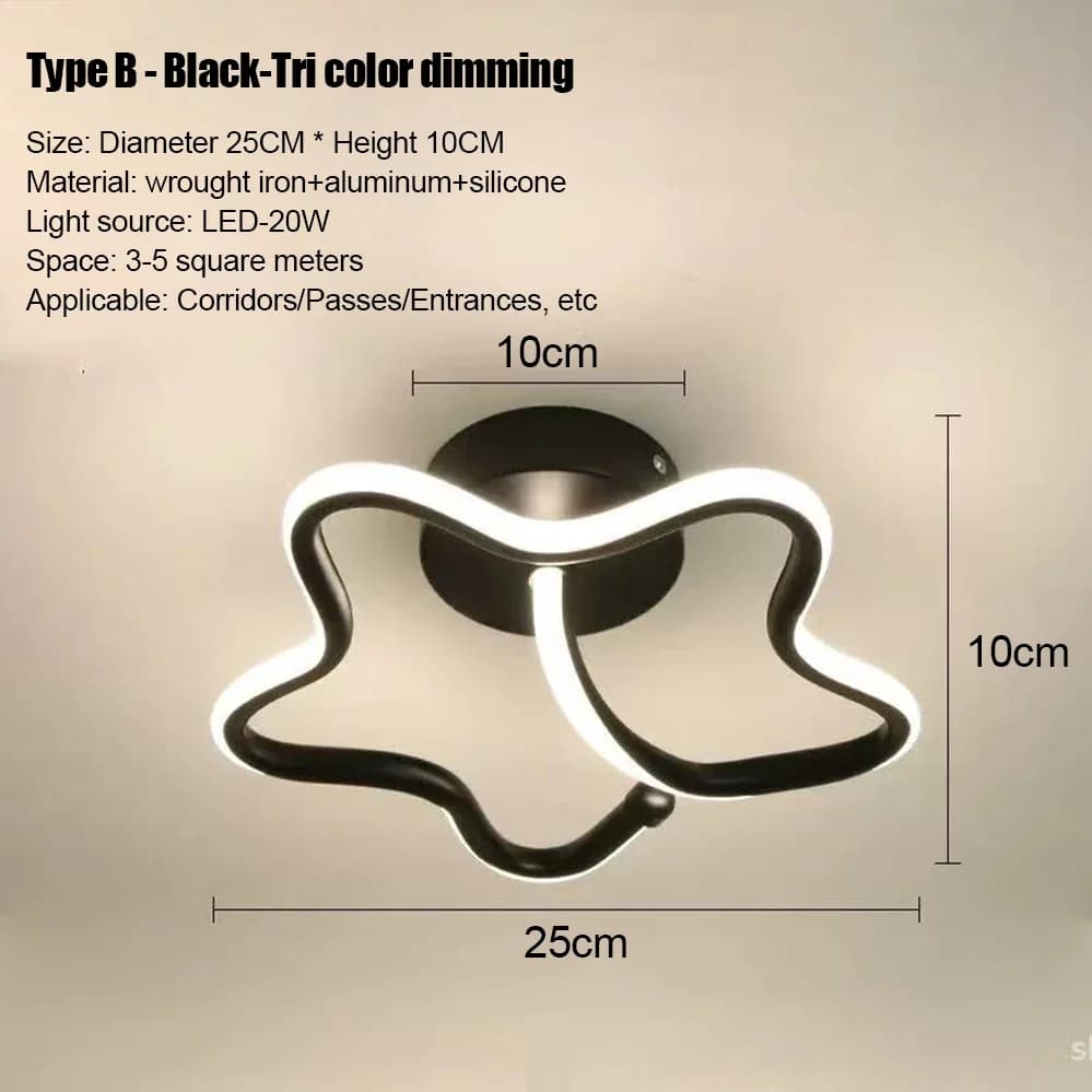 LED bande allée plafonniers moderne minimaliste salon lampes pour balcon entrée escalier décor à la 