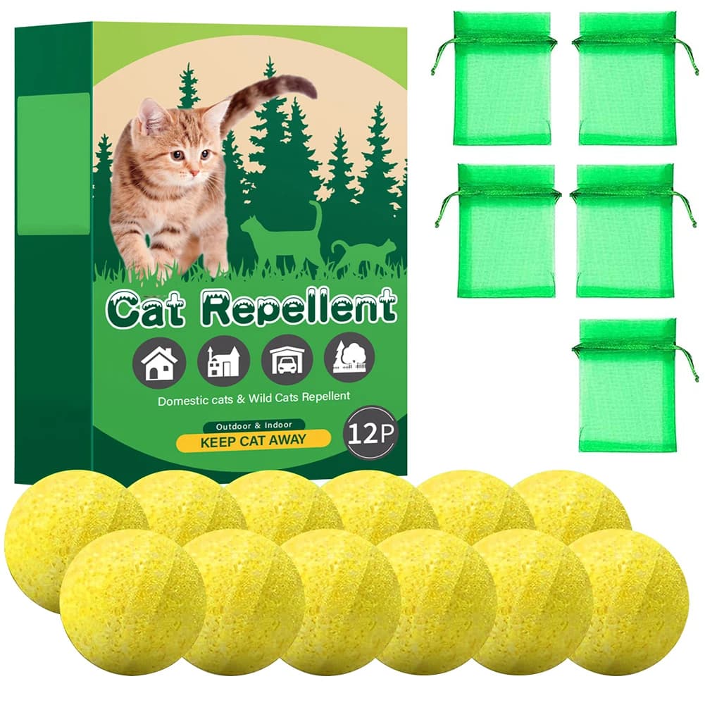 Répulsif naturel pour chats et chiens, 12 pièces, pour empêcher les chats sauvages et les chiens err