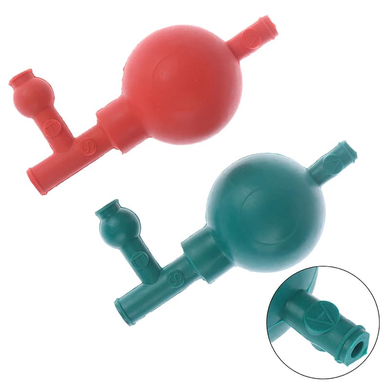 Ampoule d'aspiration en caoutchouc de laboratoire, remplissage de pipette quantitatif à pression sûr