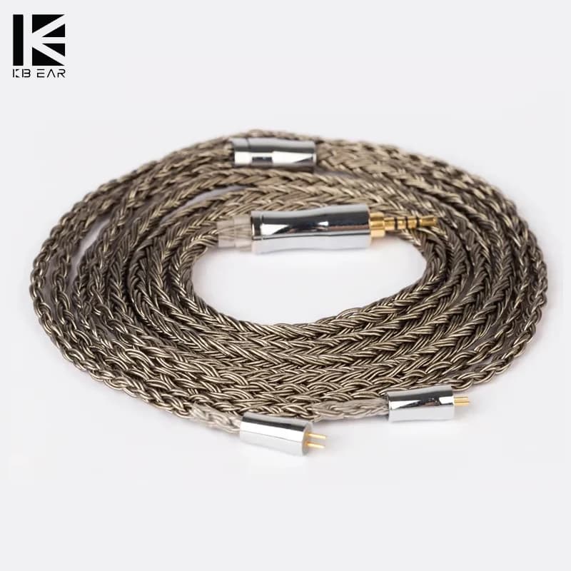 KBEAR-Câble pour écouteurs Hi-Fi, 24 cœurs, plaqué argent 5N, mise à niveau ODavid, 336 brins, MMCX,