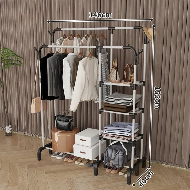Porte-manteau de sol pour chambre à coucher, idéal pour maison neuve, location, rangement simple pou