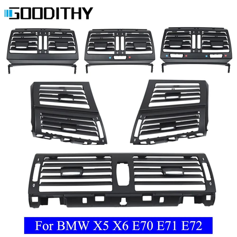 Grille d'aération arrière pour BMW, tableau de bord intérieur, magasins centraux avant, panneau de c