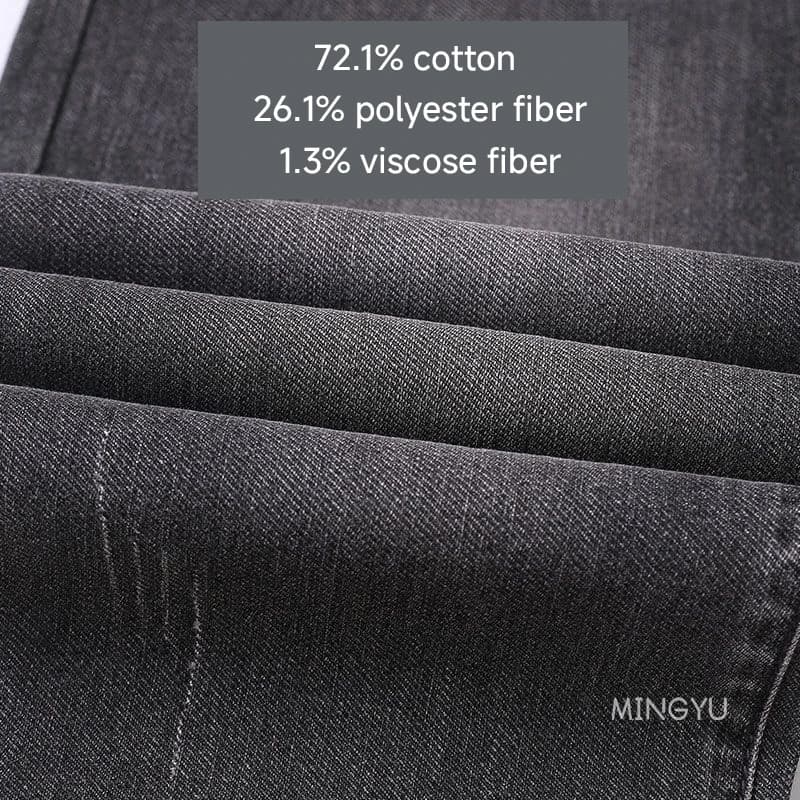Jean en coton de haute qualité pour hommes, style rétro gris, coupe slim, extensible, streetwear, im