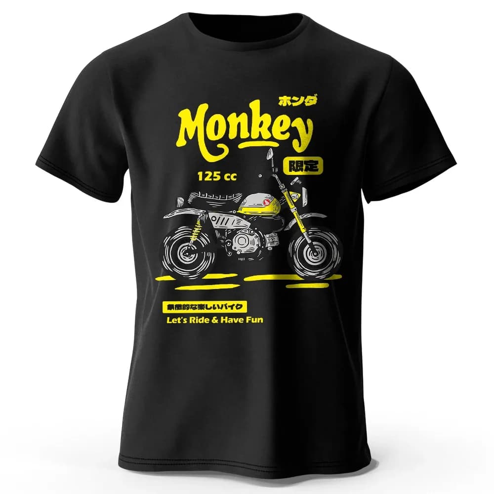 T-Shirt de croquis de moto Vintage 100% coton, T-Shirt graphique de vélo dessiné à la main pour homm