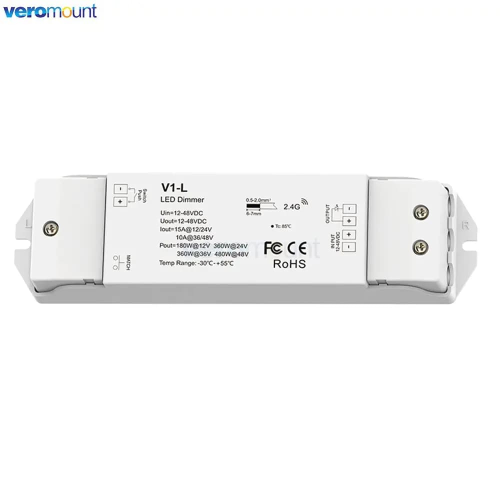 Skydance V1-L 2.4G RF télécommande sans fil V1-L(WT) WiFi Tuya APP + variateur LED Push Dim contrôle