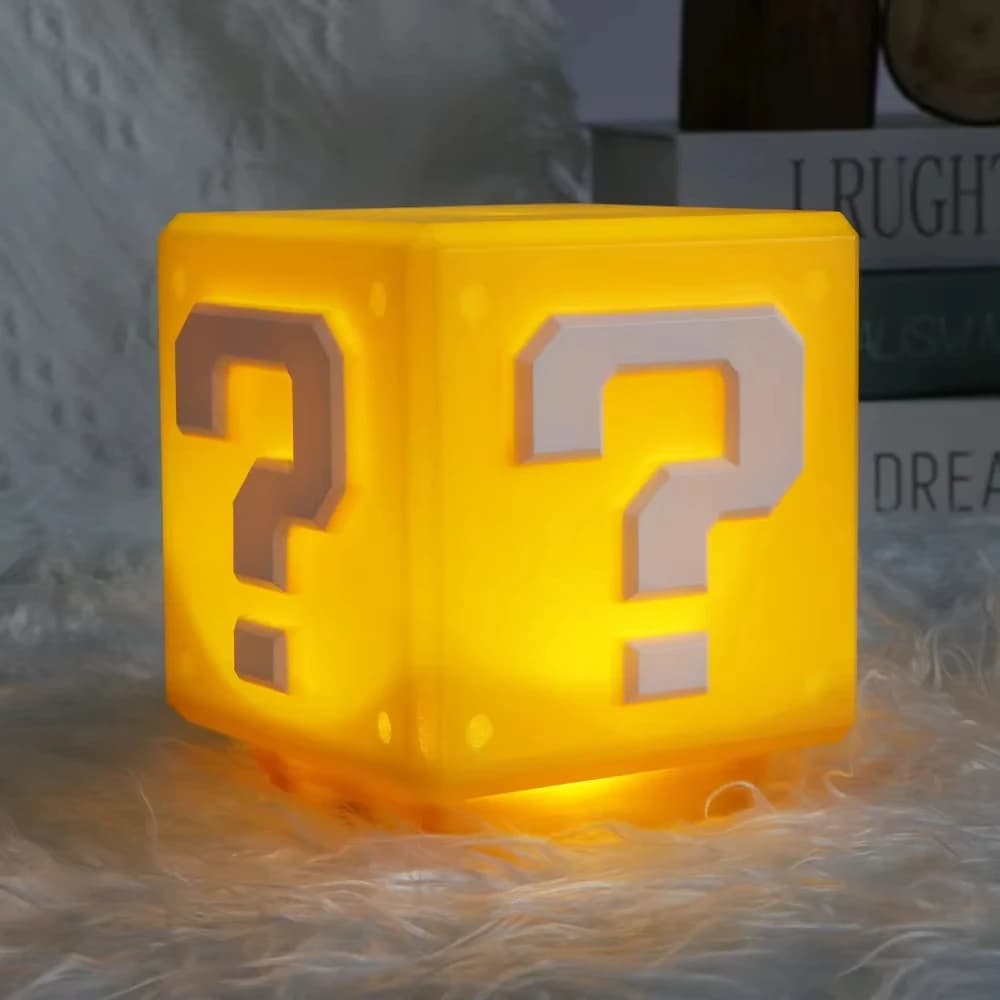 LED point d'interrogation veilleuse avec musique périphérique chambre lampe de chevet USB Rechargeab