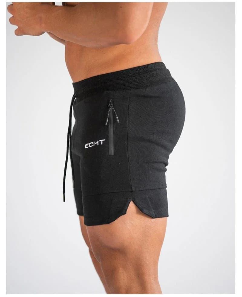 Pantalons de survêtement à poche zippée pour hommes Shorts de sport de fitness hommes pantalons cour