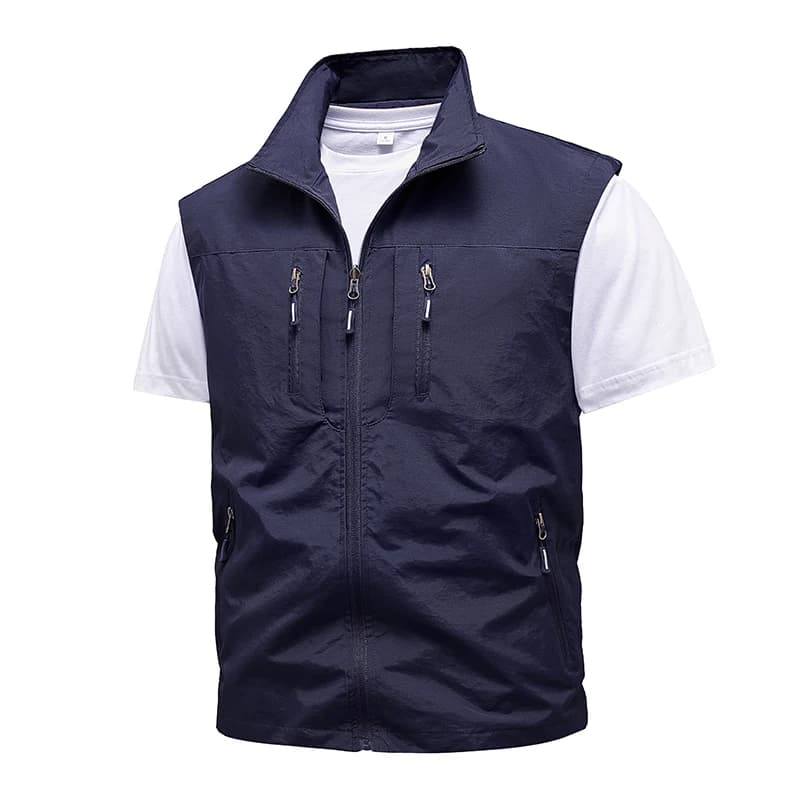 Nouveau printemps hommes en plein air gilets décontractés hommes été imperméable respirant pêche gil
