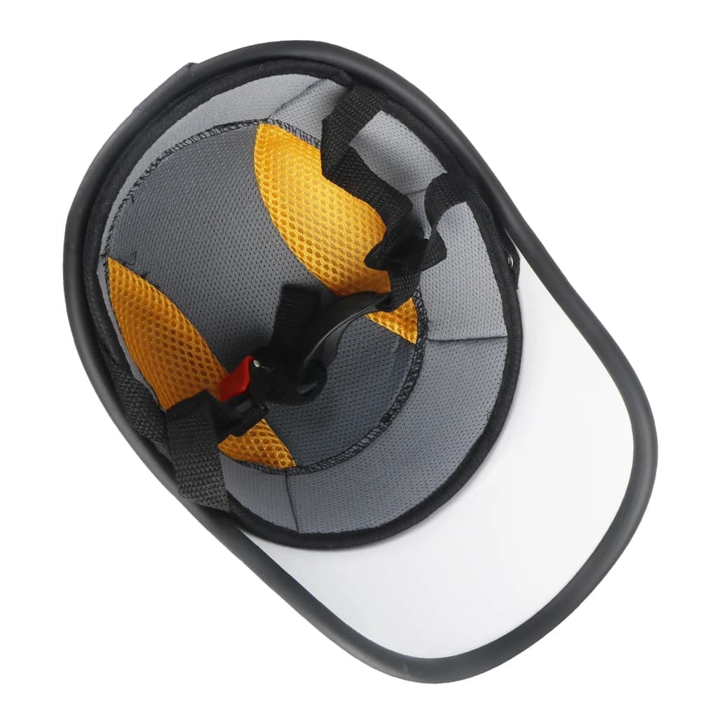 LEEPEE pour café Racer Chopper Scooter sécurité casque demi visage Vintage casquette d'été moto demi