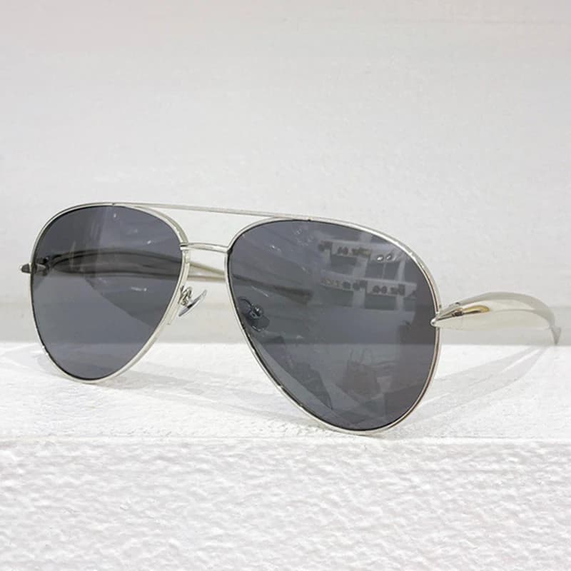 Nouveau y2k Vintage métal pilote lunettes de soleil femmes pour hommes lunettes de soleil Punk popul