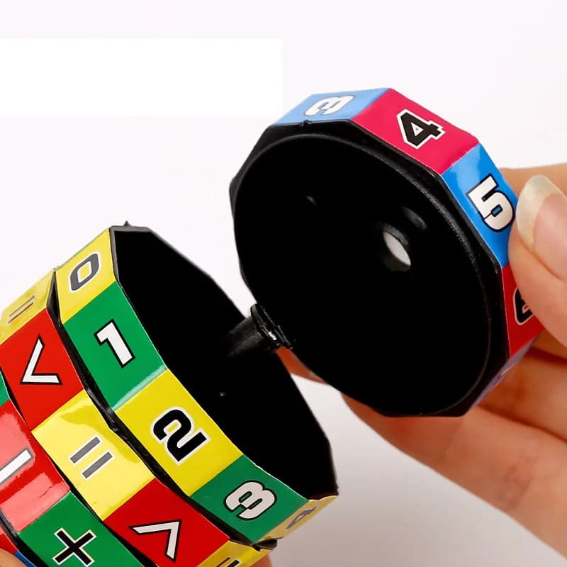 Cylindre magique Montessori, chiffres mathématiques, Cube, jouet arithmétique, jeu de comptage mathé