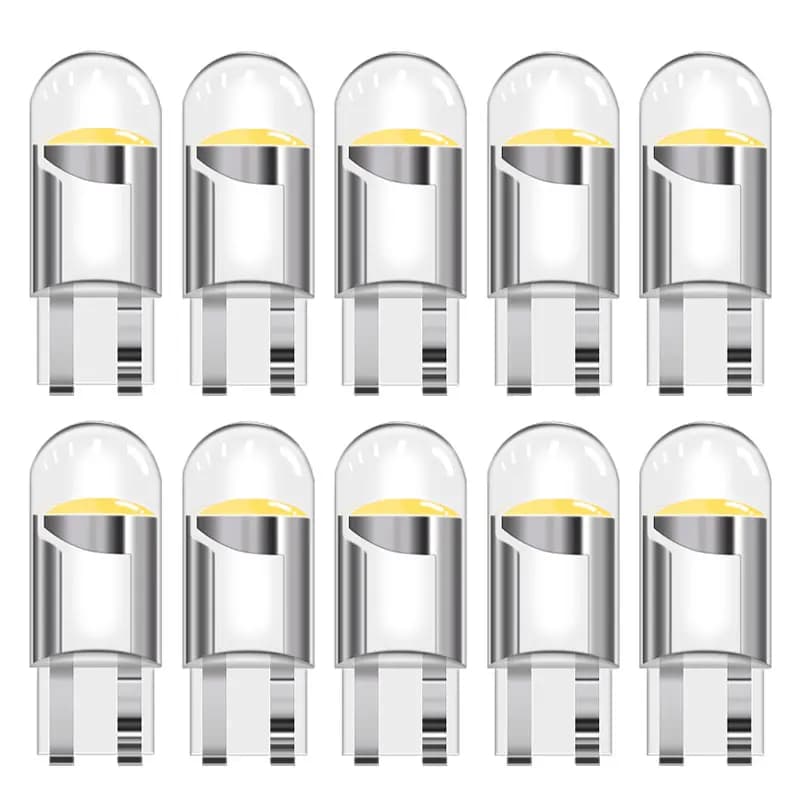 Ampoules LED COB W5W T10 WY5W pour voiture, feux de stationnement Wedge, lampes de plaque de planifi
