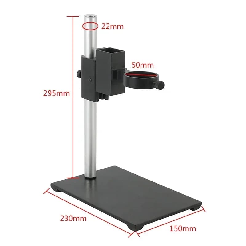Support de microscope vidéo industriel réglable avec anneau de focalisation 42mm 50mm, support de bu